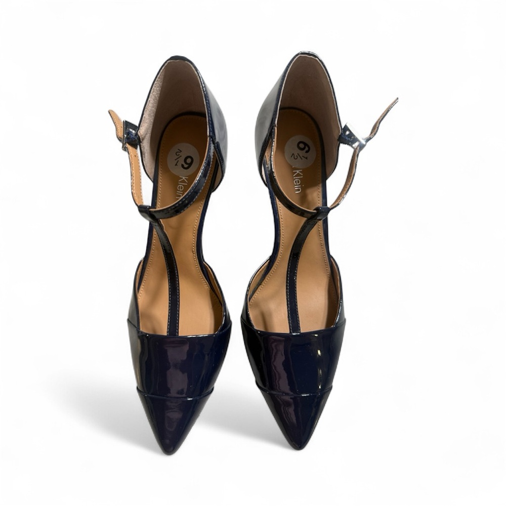 Calvin Klein Dark Blue Patent Heels